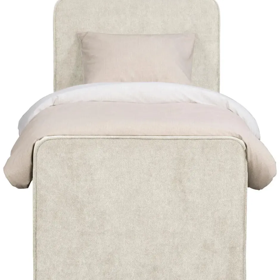 Boxspring Mori - lichtgrijs - 90x200 cm