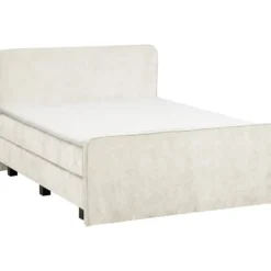 Boxspring Mori - lichtgrijs - 180x200 cm