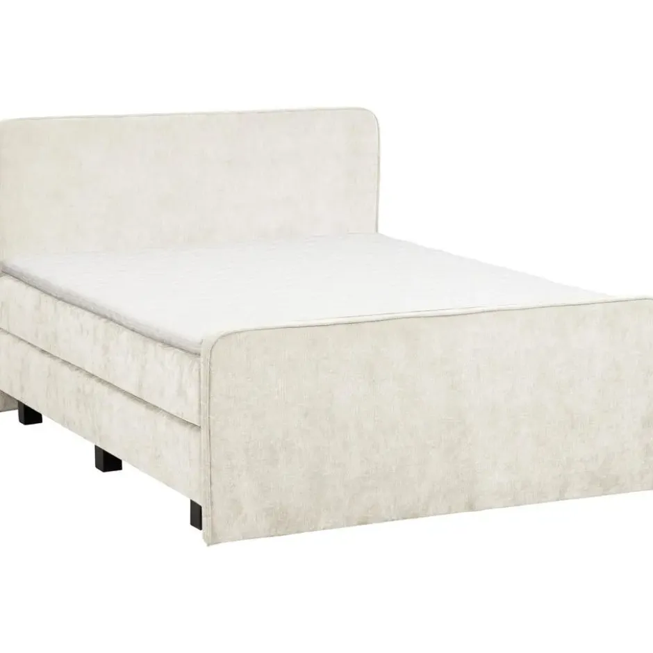 Boxspring Mori - lichtgrijs - 180x200 cm