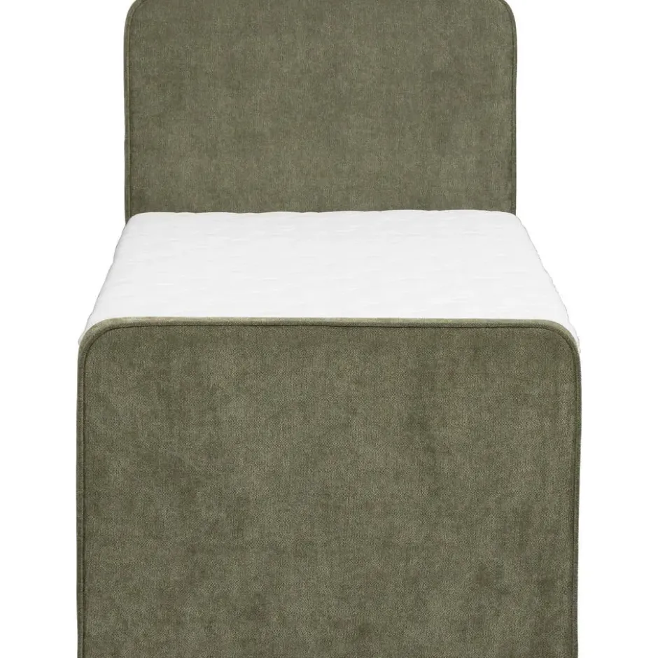 Boxspring Mori - vergrijsd groen - 90x200 cm