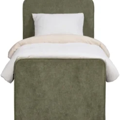 Boxspring Mori - vergrijsd groen - 90x200 cm