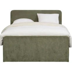 Boxspring Mori - vergrijsd groen - 180x200 cm