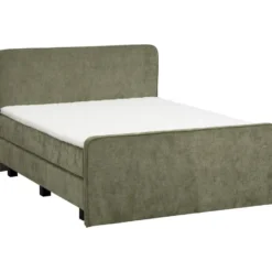 Boxspring Mori - vergrijsd groen - 180x200 cm