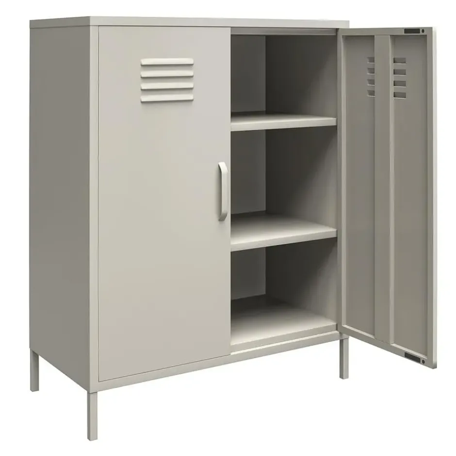Bradford - Wandkast met 1 taupe metalen deur