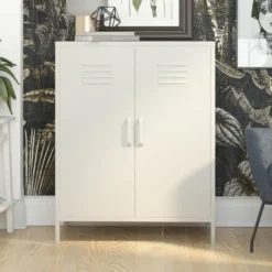 Bradford - Wandkast met 1 taupe metalen deur