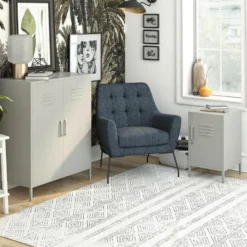 Bradford - Wandkast met 1 taupe metalen deur
