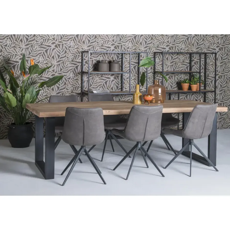 Brix - Bruine Eetkamertafel - Mangohout - 160x90 cm