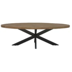 Brix - Ovale Eetkamertafel - Mangohout - 180cm - Bruin