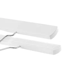 12 Broekhangers met Klemmen - Clip hangers - Wit