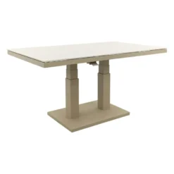 Brooklyn up& down verstelbare tuintafel 140x85 cm. - Latte