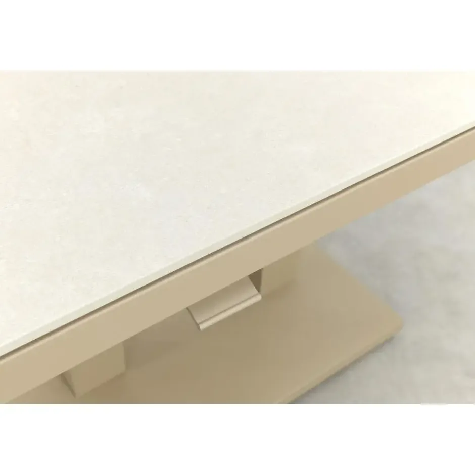 Brooklyn up& down verstelbare tuintafel 140x85 cm. - Latte