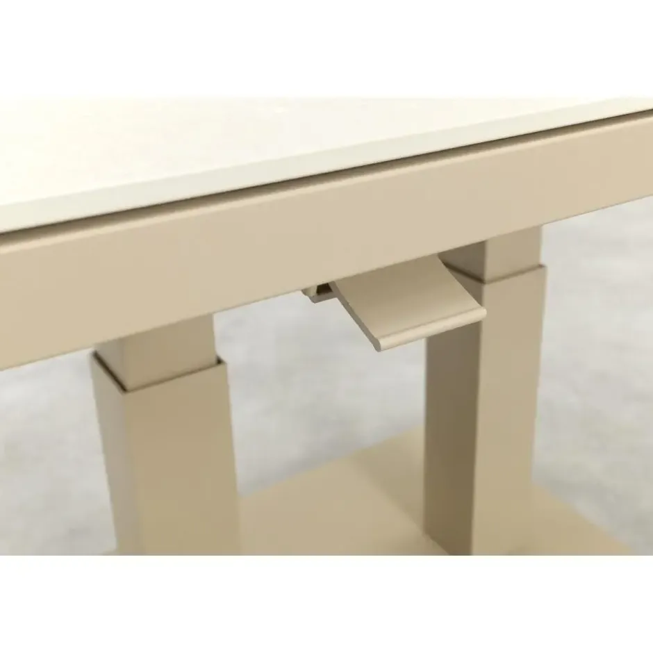 Brooklyn up& down verstelbare tuintafel 140x85 cm. - Latte