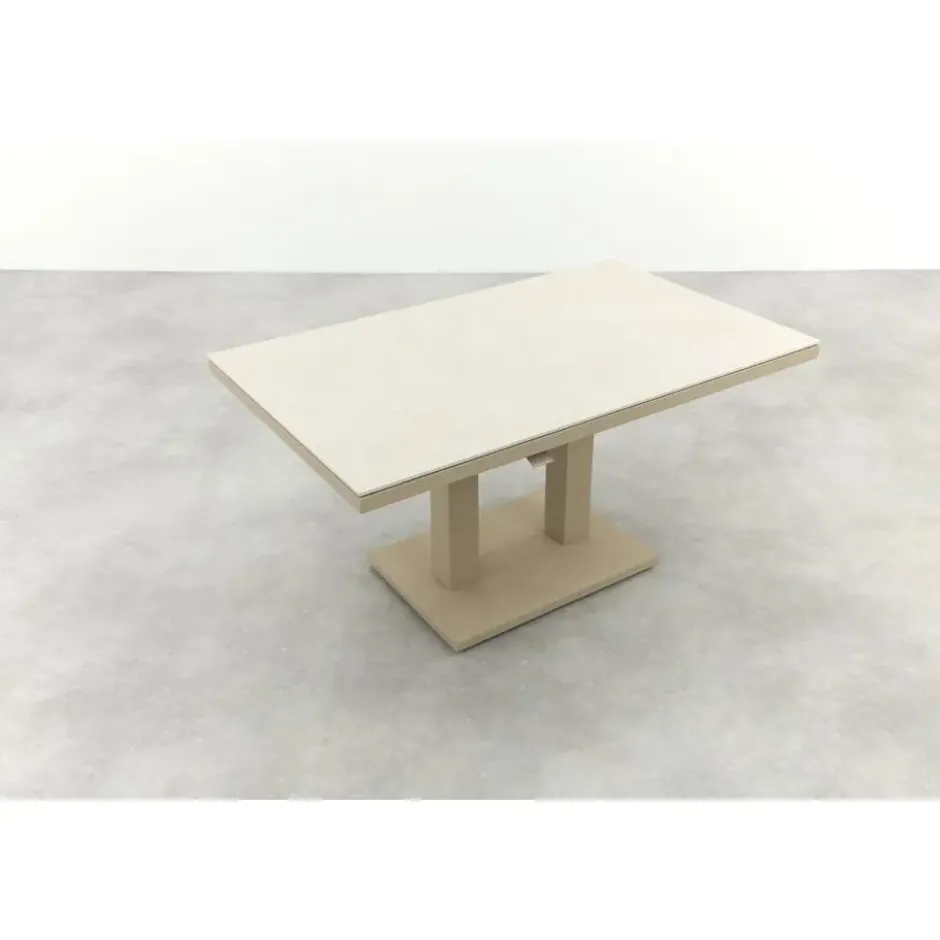 Brooklyn up& down verstelbare tuintafel 140x85 cm. - Latte