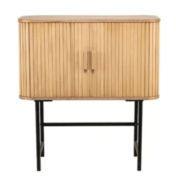 Buffet 2 deuren van hout en metaal