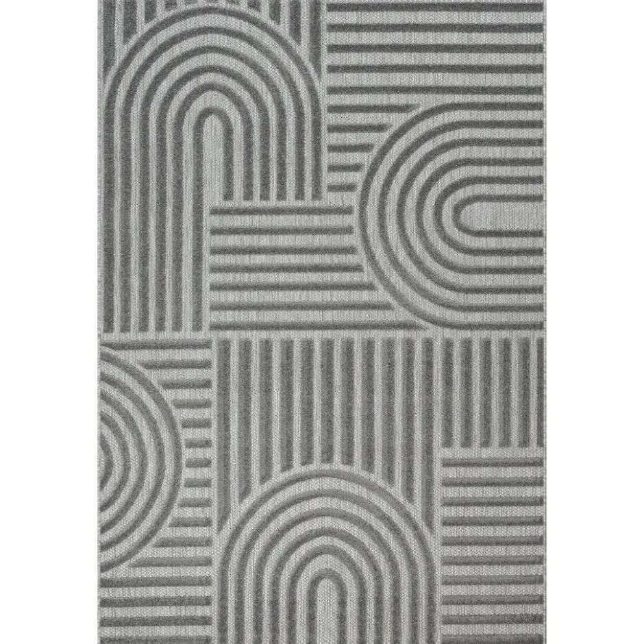 Buitenkleed Berlin Japandi Grijs - 160x230 CM