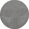 Buitenkleed Berlin Rond Japandi Grijs - 200 CM Ø