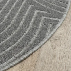 Buitenkleed Berlin Rond Japandi Grijs - 200 CM Ø