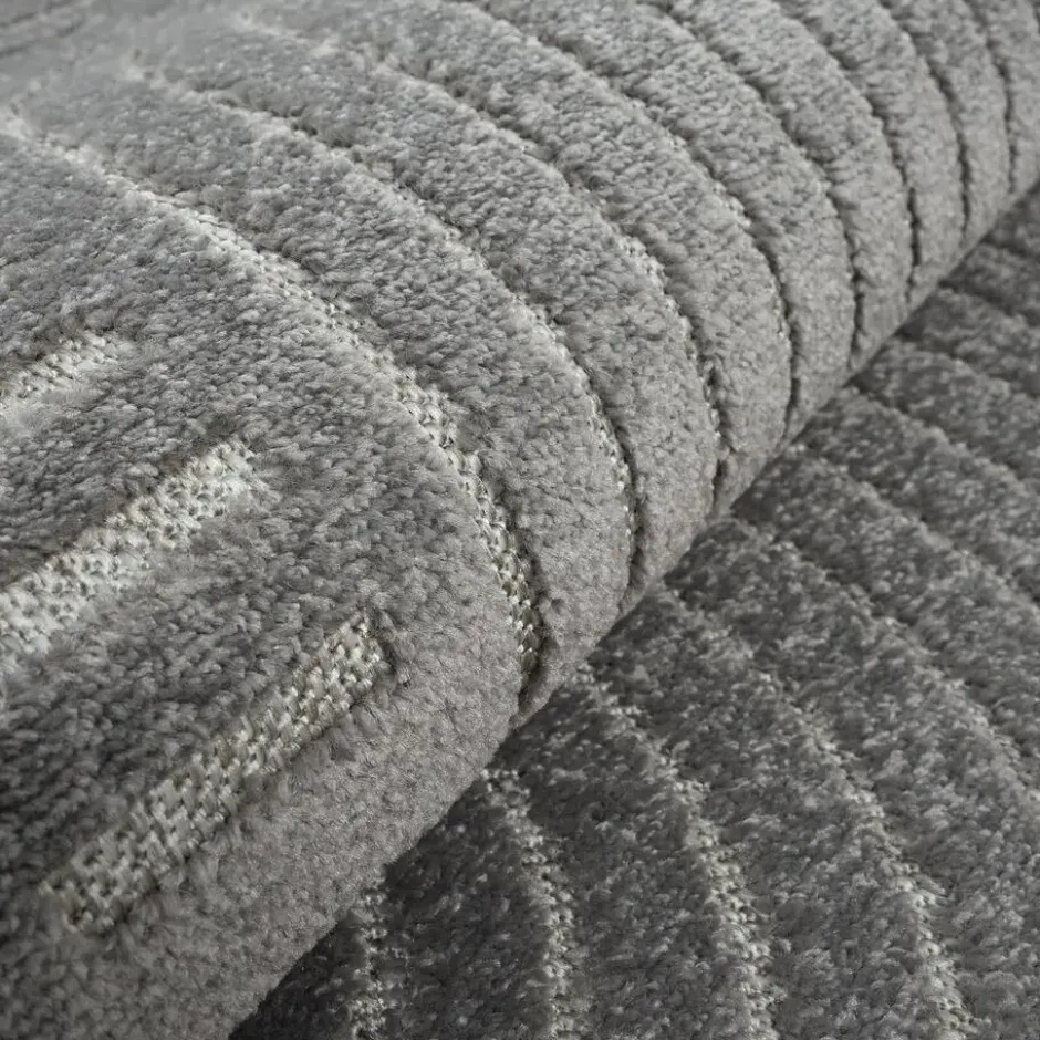 Buitenkleed Berlin Rond Japandi Grijs - 150 CM Ø