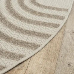 Buitenkleed Berlin Rond Japandi Beige - 150 CM Ø