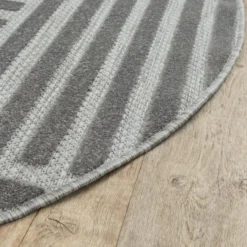 Buitenkleed Berlin Rond Japandi Grijs - 200 CM Ø