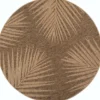 Buitenkleed Rond Timber Floral Jute Beige - 120 CM Ø