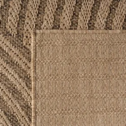 Buitenkleed Rond Timber Japandi Jute Beige - 160 CM Ø