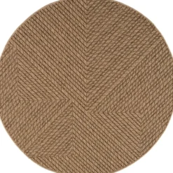 Buitenkleed Rond Timber Jute Beige - 200 CM Ø