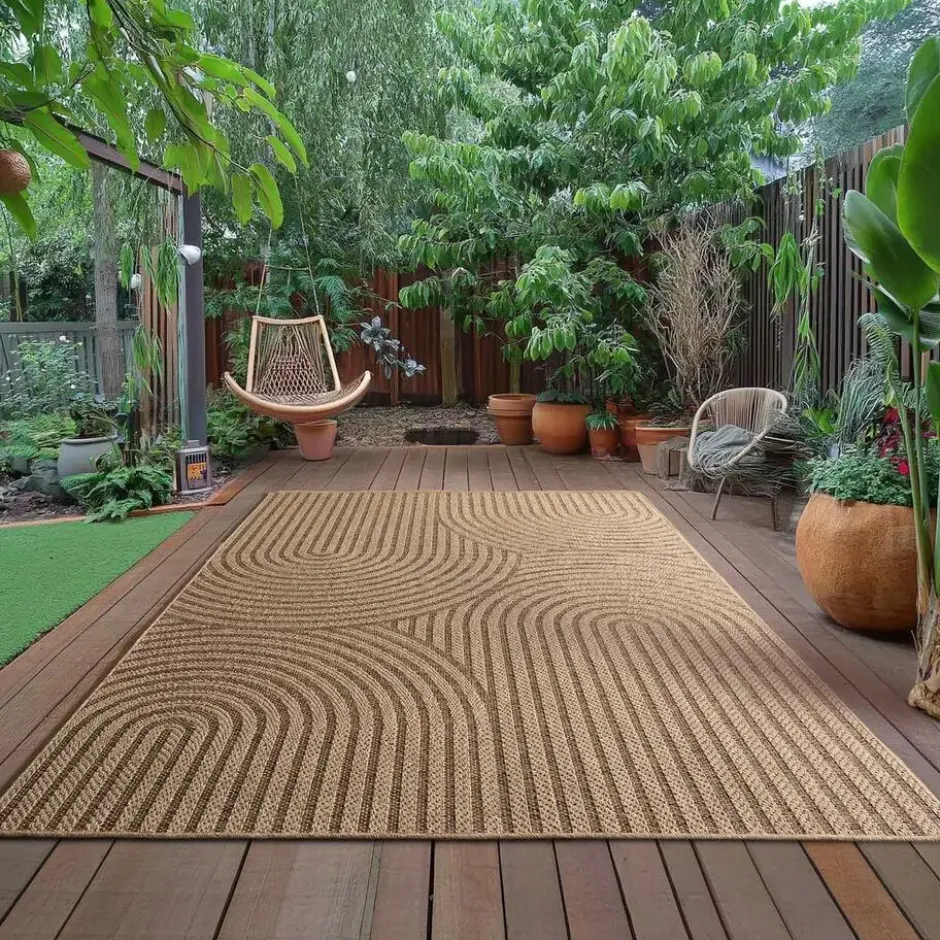 Buitenkleed Timber Japandi Jute Beige - 240x340 CM