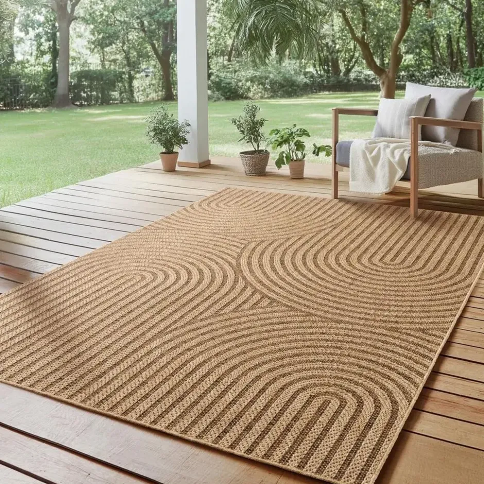 Buitenkleed Timber Japandi Jute Beige - 240x340 CM