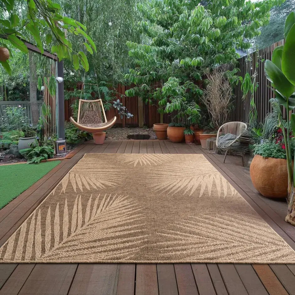 Buitenkleed Timber Jute Bruin - 160x230 CM