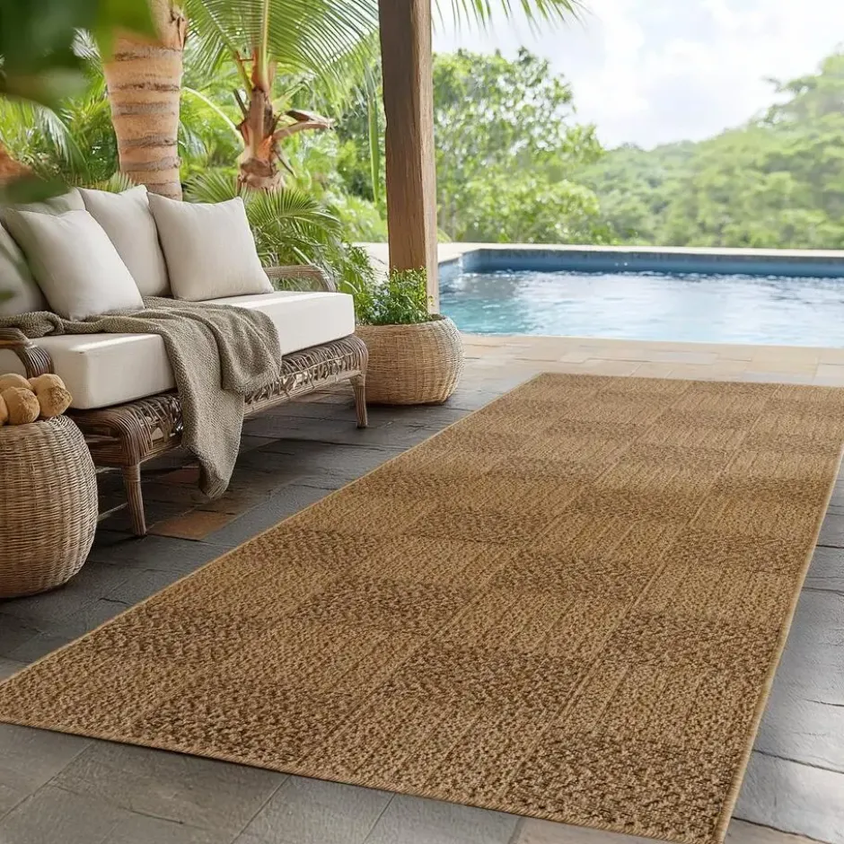 Buitenkleed Timber Lorium Jute Beige - 240x340 CM