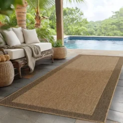 Buitenkleed Timber Solid Jute Beige - 280x370 CM