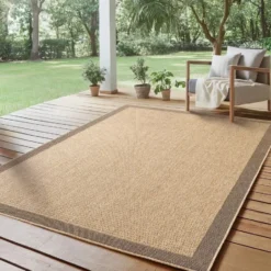 Buitenkleed Timber Solid Jute Beige - 160x230 CM
