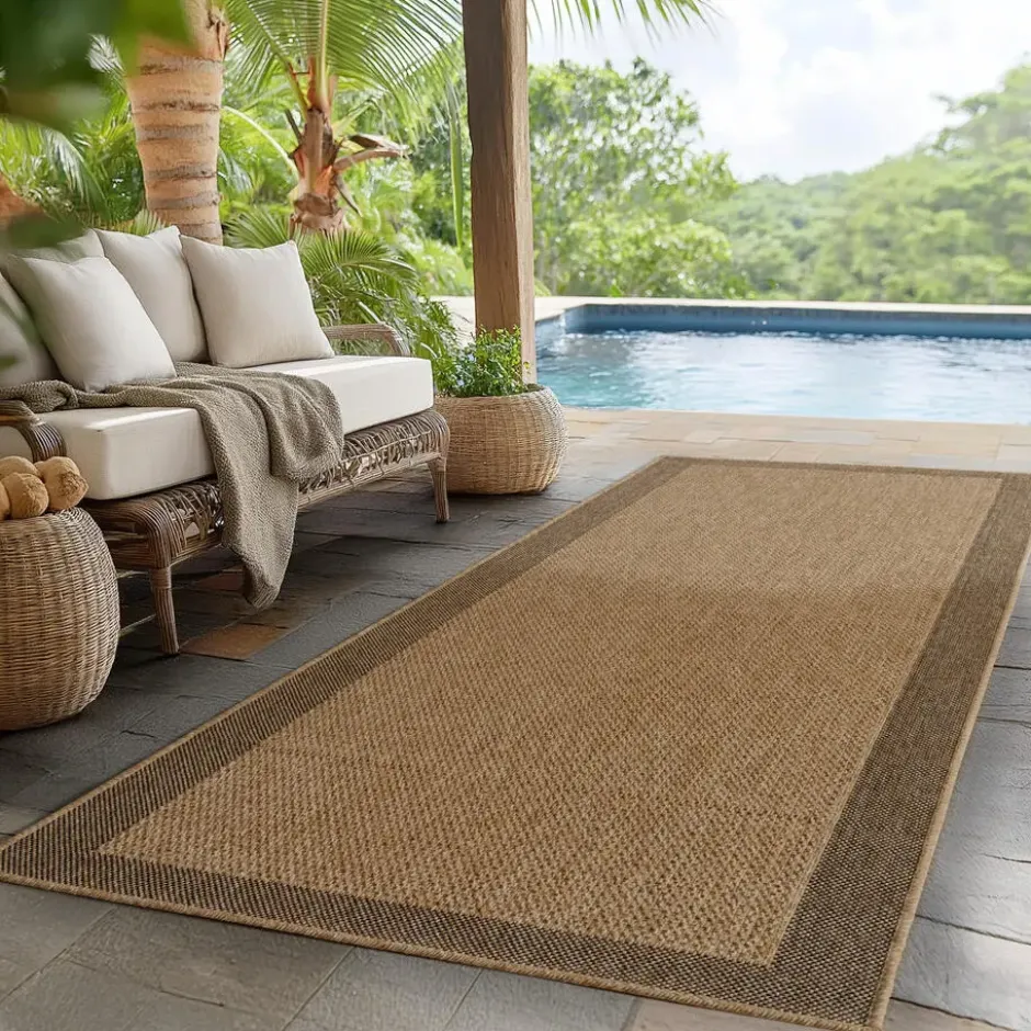 Buitenkleed Timber Solid Jute Beige - 200x290 CM