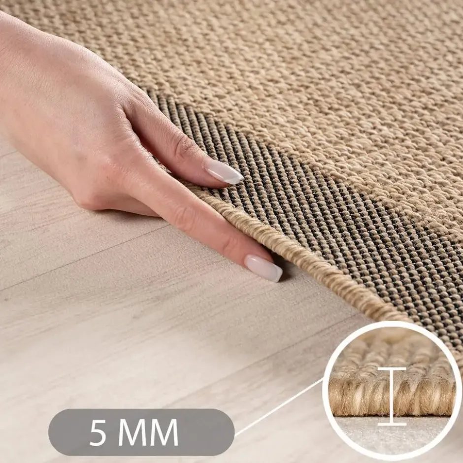 Buitenkleed Timber Solid Jute Beige - 240x340 CM
