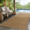 Buitenkleed Timber Style Jute Beige - 240x340 CM