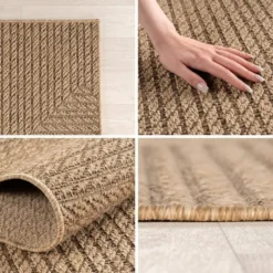 Buitenkleed Timber Style Jute Beige - 200x290 CM