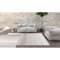 Buiten vloerkleed Boa - Bruin/Grijs - dubbelzijdig - EVA Interior - 340 x 240 cm