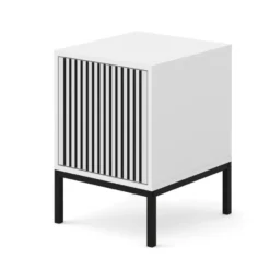 Bureaucontainer Ravenna - wit/zwart - Metall - 41x40x55 cm