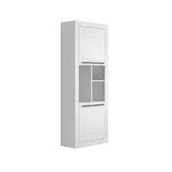 Bureau EVAN - 159.9 cmx175.5 cmx75.3 cm - Wit Hout paneel