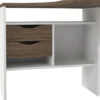 Bureau hoek Wit/Bruin - 145x80x75cm - Function Plus