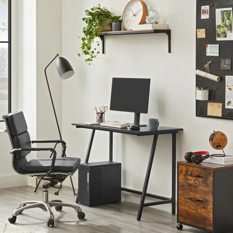 Bureau - industrieel - 100x50x75 cm - zwart