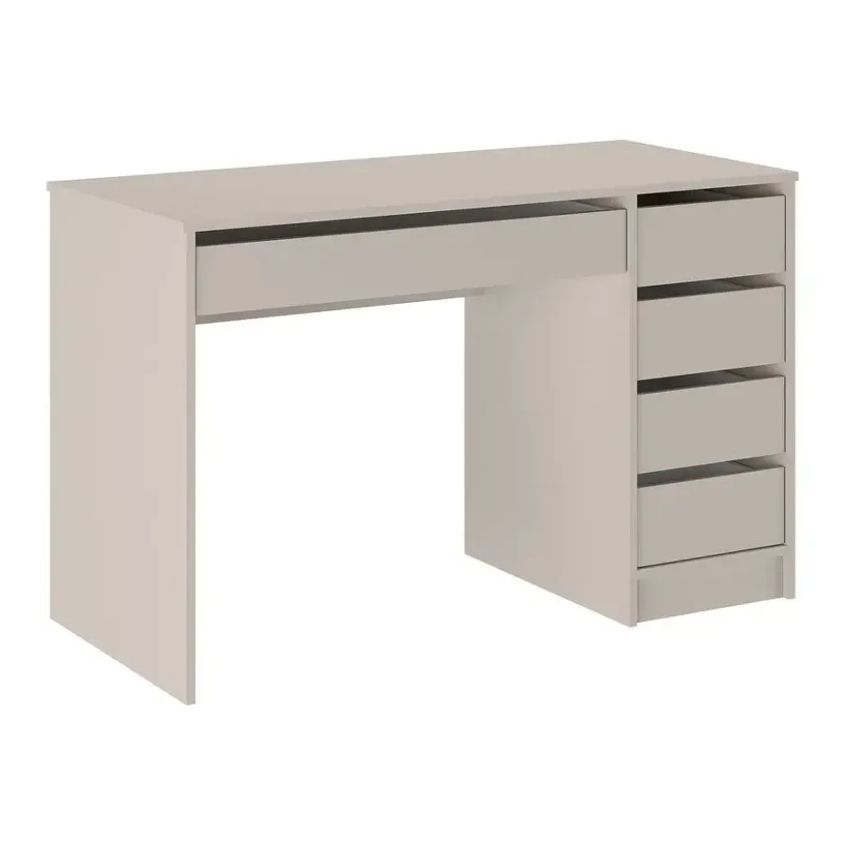 Bureau JENEMI - 120 cmx55 cmx76 cm - Beige Hout paneel