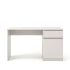Bureau MAJA 130 cm kasjmier met lade en kast