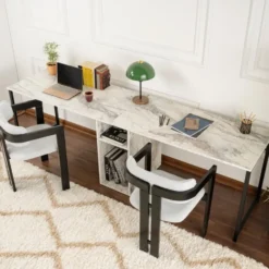Bureau Marmerlook - 240x60x74cm - Twin