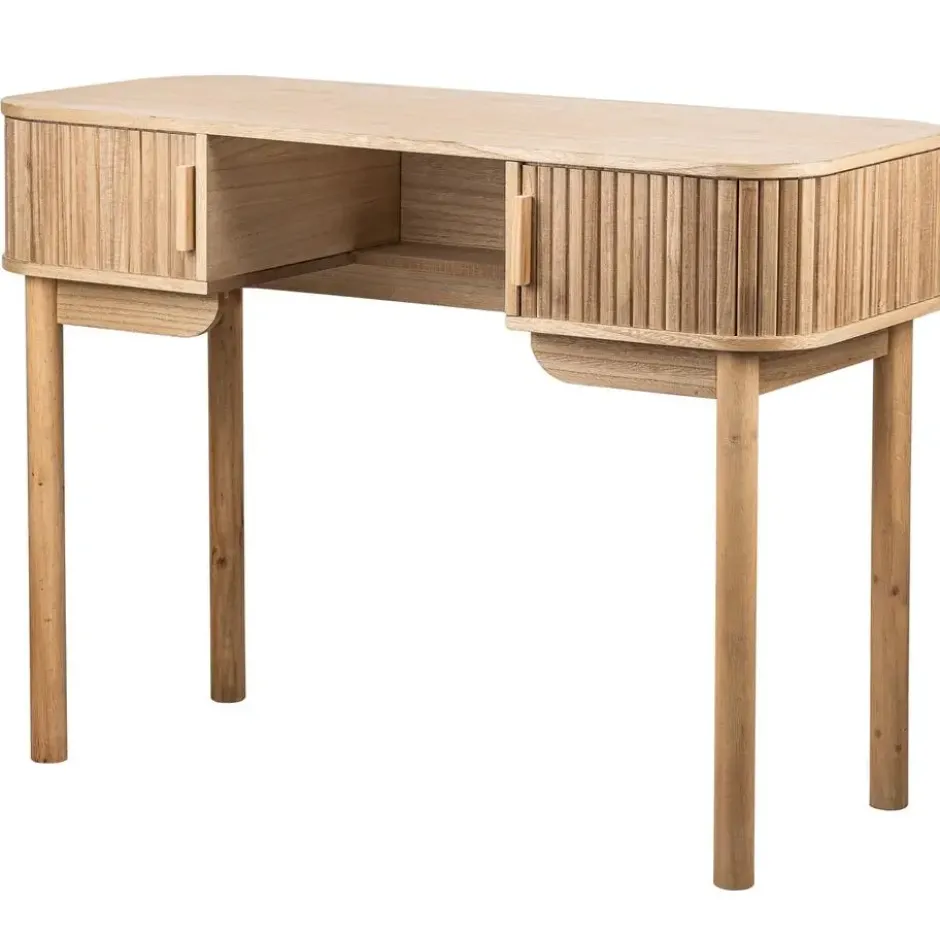 Bureau met 2 deuren van essen hout