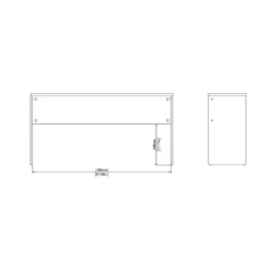 Bureau Naturel - 150x40x76cm - Sign