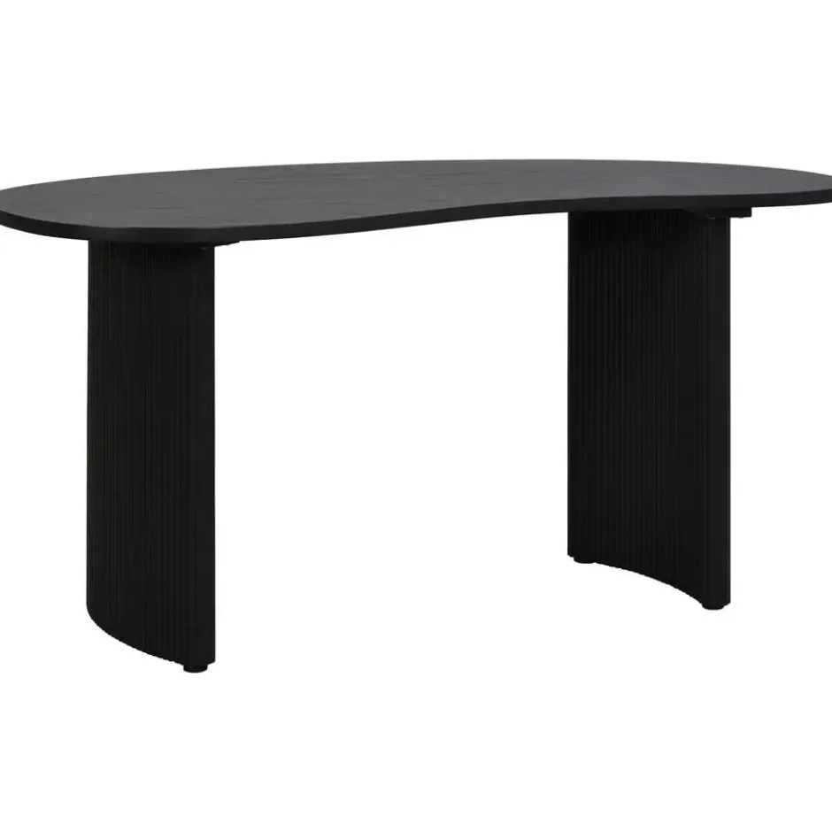 Bureau Nika - zwart - 75x160x80 cm