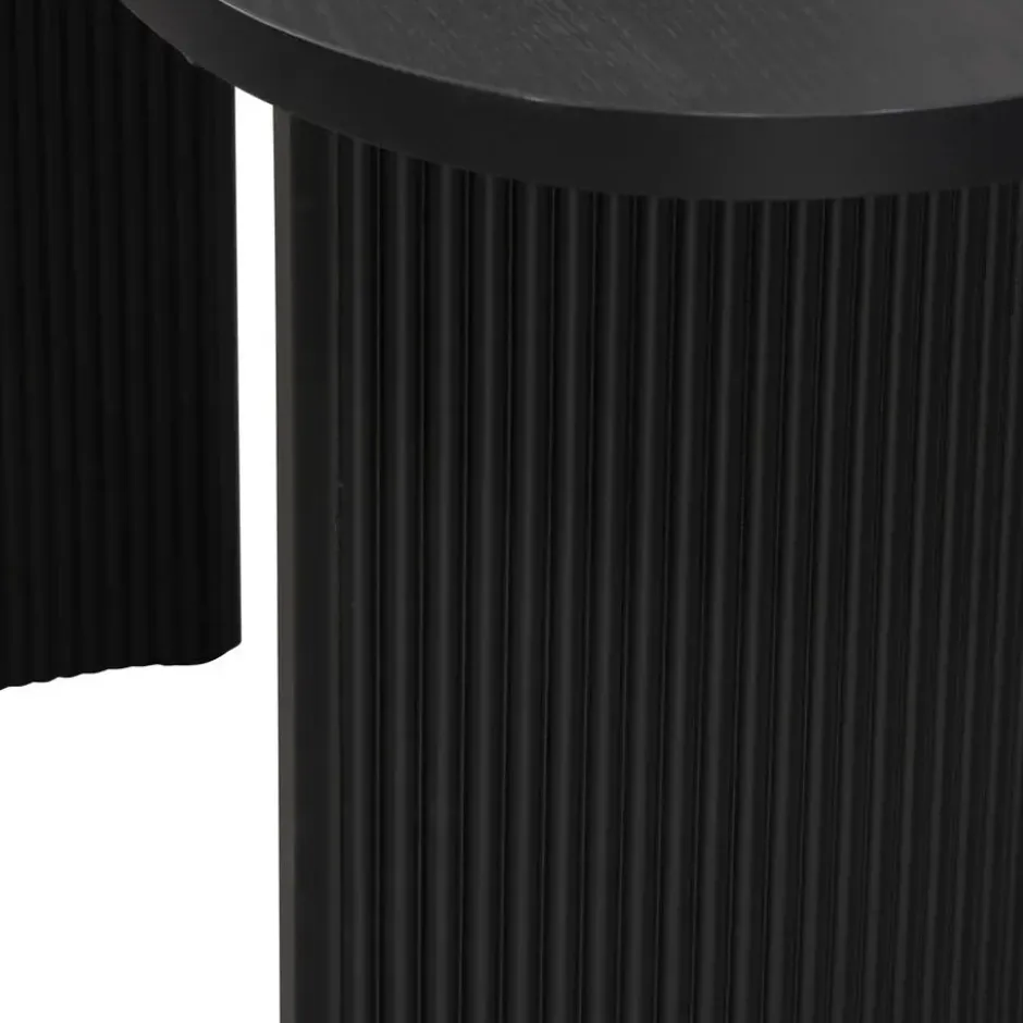 Bureau Nika - zwart - 75x160x80 cm