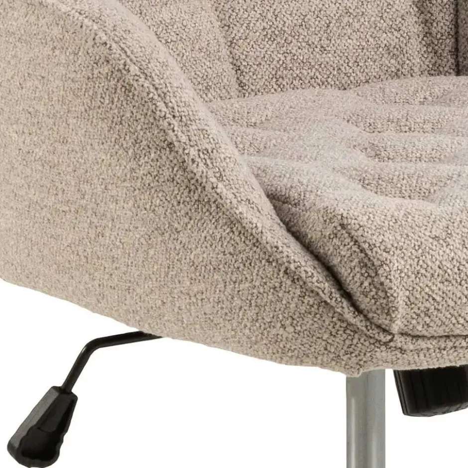 Bureaustoel Beige Stof - Zithoogte 57cm - Alleri
